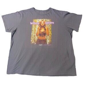 Y2k Britney Spears Faded Gray Tour Tee 3XLT Oops I Did It Again